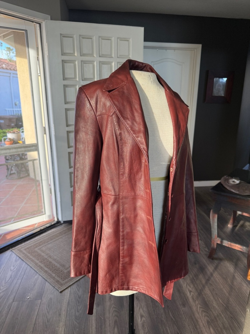 Vintage Remy Leather Fashions burgundy Leather Jacket - Picture 3 of 8